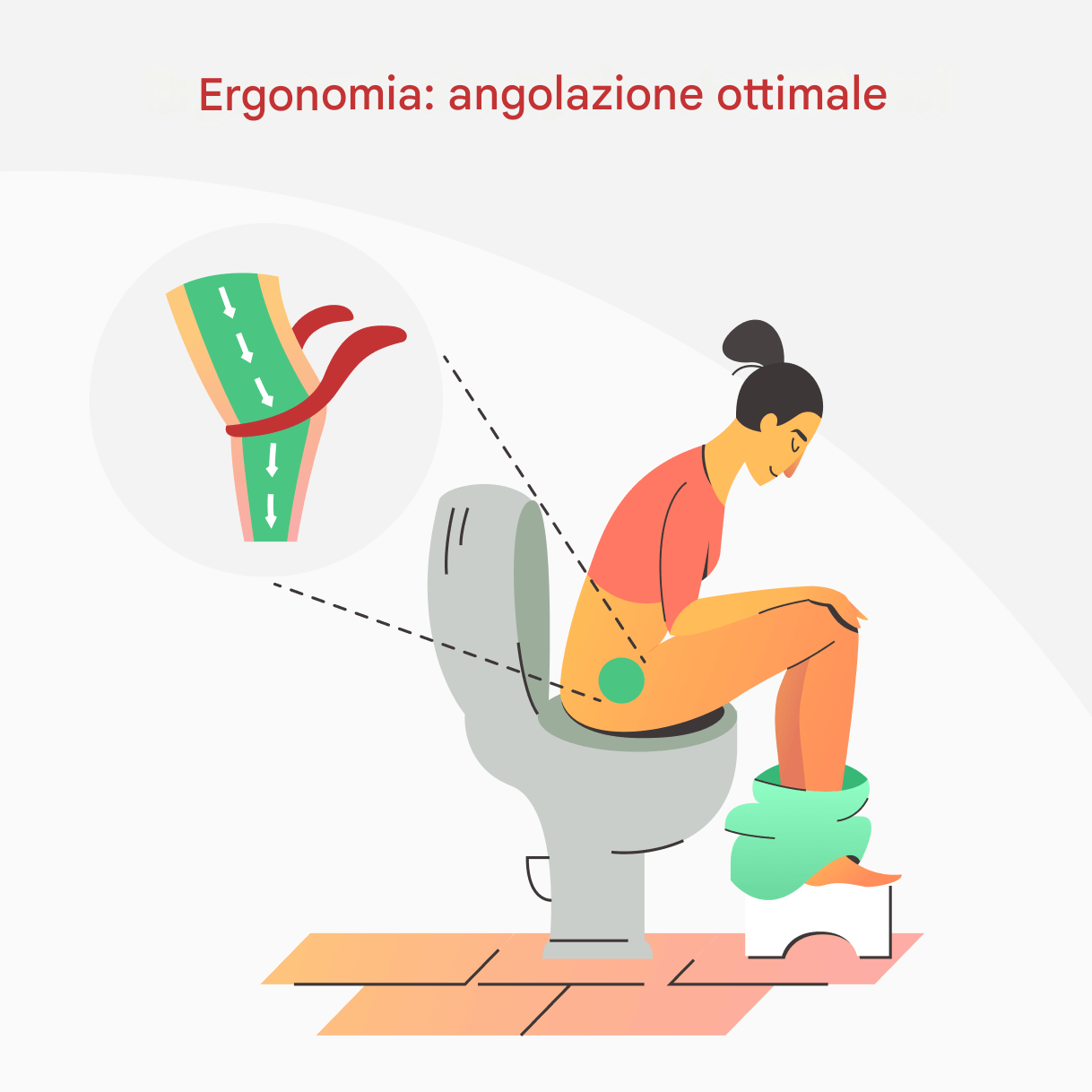 Sgabello da bagno vista 3